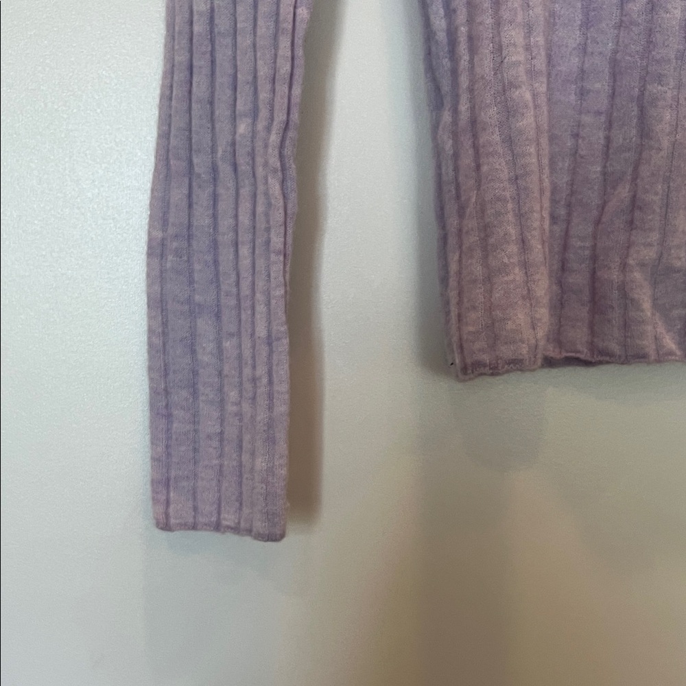 Mango Lilac Ribbed Sweater - Picture 4 of 4